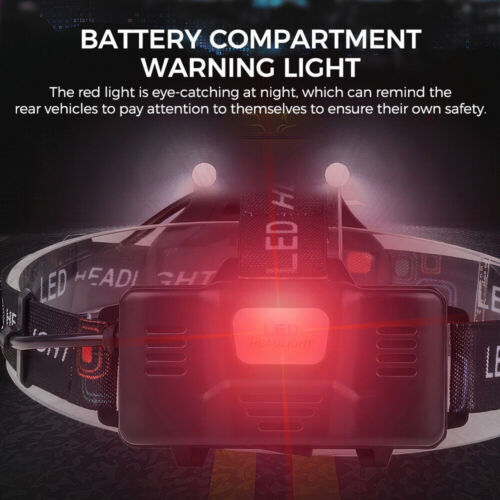 100000LM LED Headlamp Super Bright Headlight Zoom Headlamp Flashlight USB - Picture 16 of 21