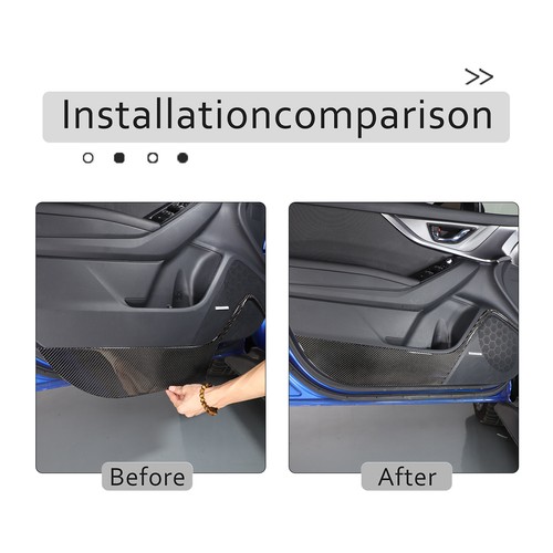 4PCS Carbon Fiber Front & Rear Door anti-kick panel sticker For Subaru WRX 22-23 - Picture 2 of 17