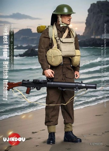 Figurina in scatola scala 1/6 Fanteria Britannica WWII Darkest Hour - Ujindou - Foto 6 di 9