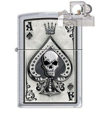 Zippo 4858 Ace of Spades Skull Lighter with PIPE INSERT PL | eBay