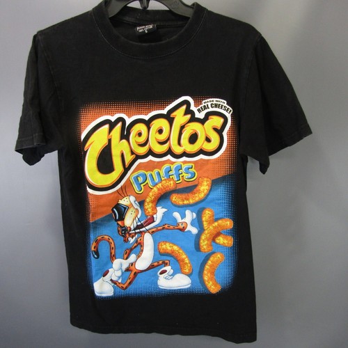 Cheetos Puffs T-Shirt Uomo Taglia S Maglietta Grafica 100% Cotone Small Y2K Vintage