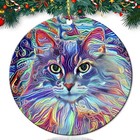 Cat Gifts for Cat Lovers Christmas Tree Ornaments, 3" Acrylic Hanging Decoration