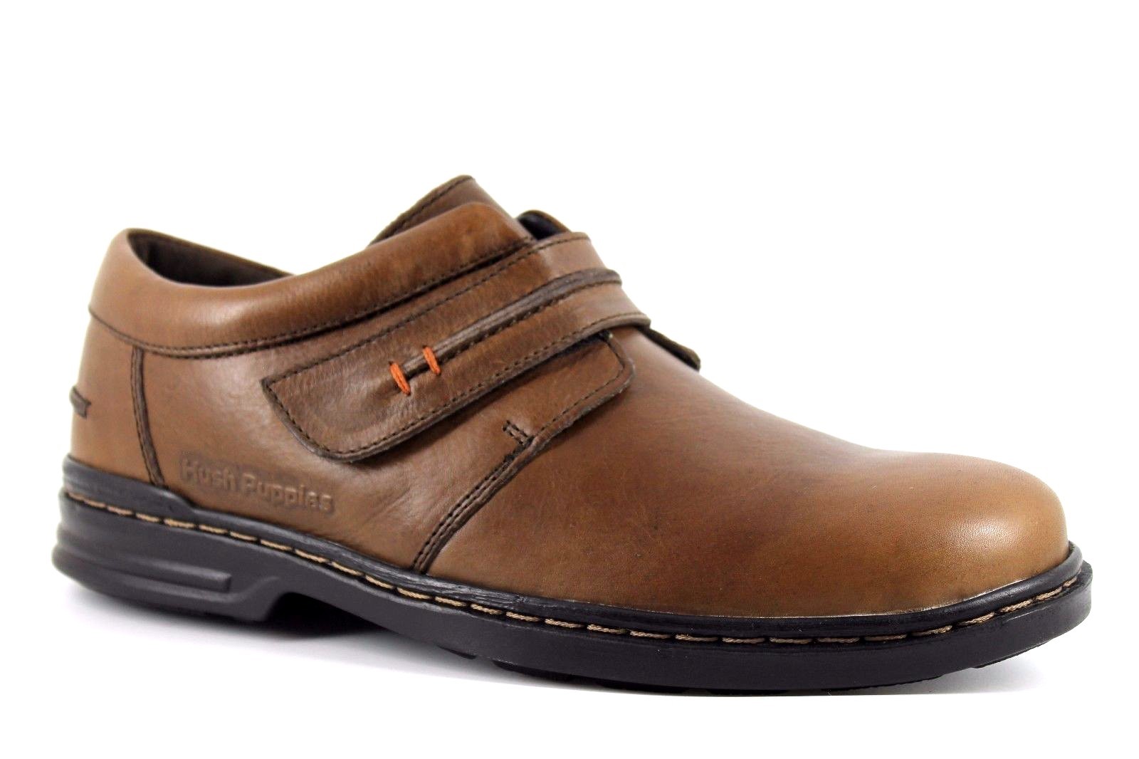Hush Puppies Larry Hanston Rip Tape Mens UK 9 Wide braun Leather Casual schuhe Hush Puppies Larry Hanston Rip Tape Mens UK 9 Wide braun Leather Casual schuhe