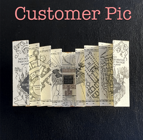 MARAUDERS MAP Dollhouse Miniatures 1:12 Scale Potter Magic Wizard Witch - Picture 7 of 9