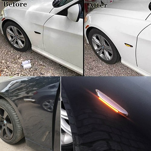 For BMW E60 E82 E83 E90 E92 E46 LED Front Fender Side Marker Turn Signal Lights - Picture 12 of 12