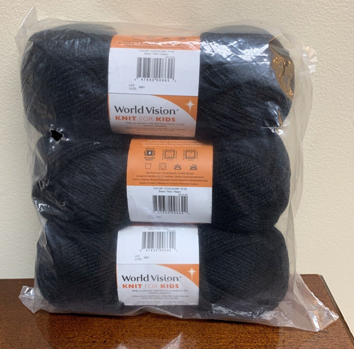 Lot of 3 - Premier Yarns Ever Soft Worsted Weight Acrylic Yarn - Black 70-34 - Picture 2 of 3