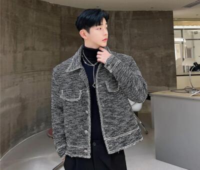 ジャケット・アウター slow Lamdswool-Tweed jaket Ralph Lauren LRL~Women 6~Tweed Lambswool Full Zip Equestrian