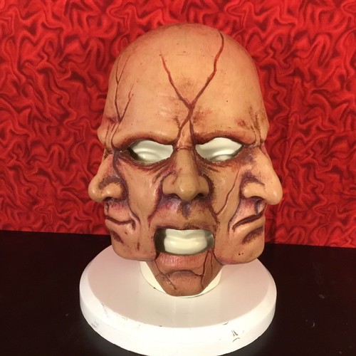 Creepy 3 FACE Mask With Movable Mouth Halloween - Picture 4 of 7