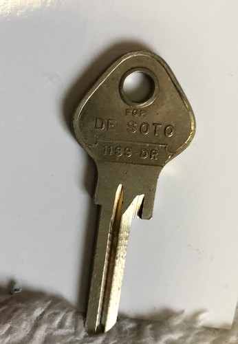 Key Blank for Vintage Desoto glove box/trunk 1935 to 1938 (1199DR) - Picture 3 of 5