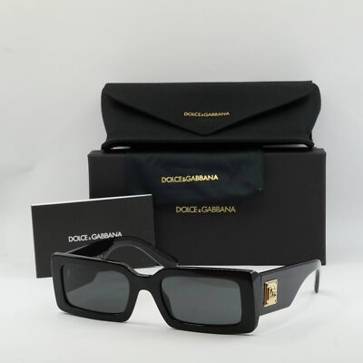 New DOLCE & GABBANA DG4416 501/87 Black/Dark Gray 53-20-140