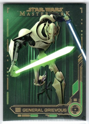 STAR WARS 2019 TOPPS MASTERWORK #72 GENERAL GRIEVOUS GREEN PARALLEL #'D 59/99 - Picture 1 of 2