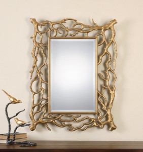 Huge Wall Mirror huge 40" aged gold leaf arch wall mirror branch twig tuscan Huge Wall Mirror huge 40" aged gold leaf arch wall mirror branch twig tuscan
