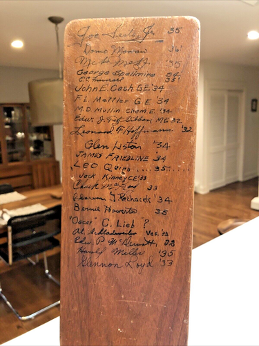 Rare 1932-36 Phi Kappa Fraternity Paddle Iowa State College Signed by 23 - Picture 11 of 15