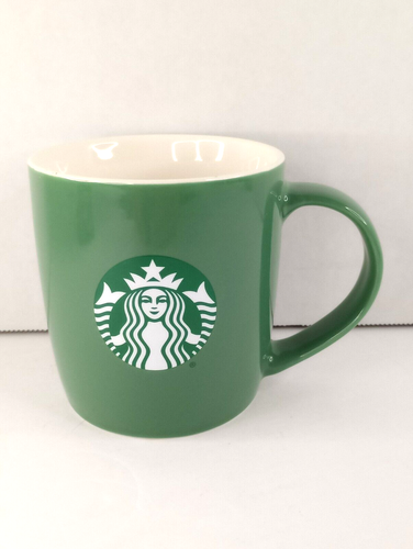 STARBUCKS COFFEE MUG - Green 11 oz Advertising - Bild 1 von 9