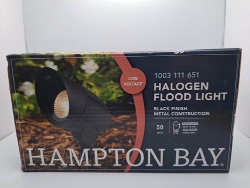 Hampton Bay Low Voltage 50W Black Outdoor Landscape Flood Light Halogen HD38377 - Picture 6 of 6