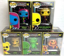 Funko Pop! Disney NBC Blacklight Jack Sally Zero Oogie & Mayor Set of 5