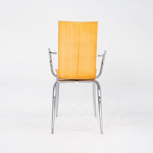 1990s Set of Six Philippe Starck for Driade Olly Tango Dining Arm Chairs Beech - Picture 9 of 11