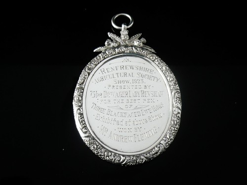 Exceptional Large Sterling Silver Agricultural Medal, Refrewshire Ewe Hogs 1923 - Picture 4 of 7