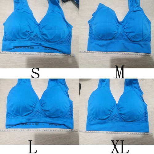 Racerback Sports Bras Padded Seamless High Support for Yoga Gym Workout Fitness - Picture 11 of 18