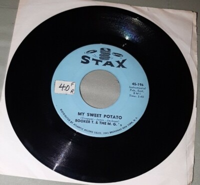 洋楽 BOOKIE Booker T & The M.G.'s 45 My Sweet Potato / Booker Loo Stax 45-196