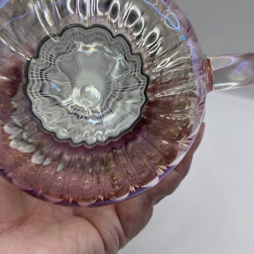 Tazza e coperchio vetro forrest incantato iridescente specchio fungo rosa 19 fl oz nuova con etichette - Foto 10 di 14