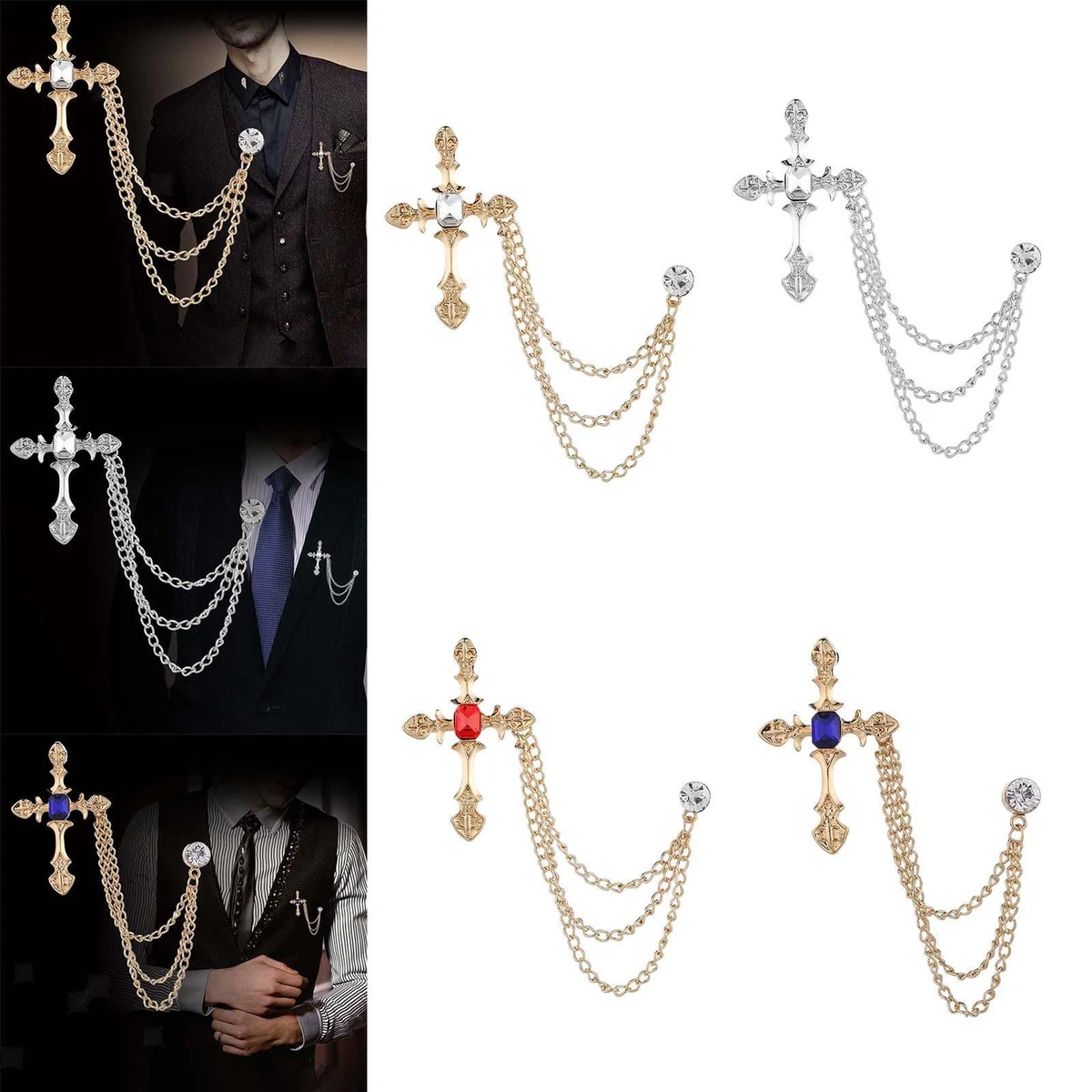 Long 2024 chain brooch