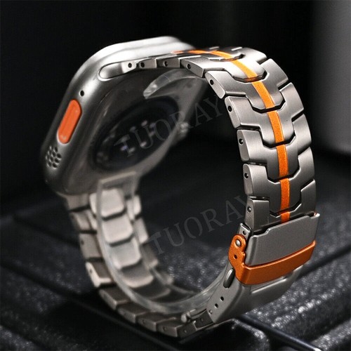 Luxury Titanium Metal Strap Band For Apple Watch Ultra 2 Series 10 9 8 7 6 5 SE - Picture 4 of 82