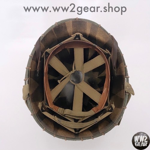 WW2 US 92nd Infantry Division Army Helmet Net / Helmnetz US WWII 92th DI - Bild 10 von 11