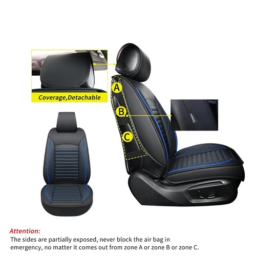 Leather Seat Covers for Cars,Car Seat Covers Front Seats Only,Automotive Seat... - Picture 5 of 8