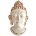 Buddha Mask 9" Wall hanging Art Sculpture Painting wall décor mask Religious Gif