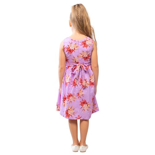 Miss Lavish London Baby Girls Audrey Hepburn Style Purple Kids Dresses 3?12 Yrs - Picture 4 of 5