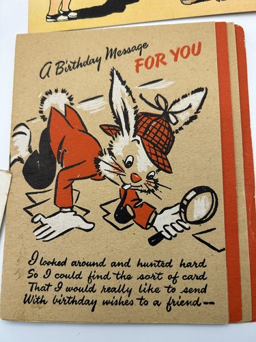 Lote 6 Tarjetas Postales De Colección Humor Suave Coloridas 1900-1950 DIVERTIDAS Tarjetas Cabeza Móvil - Imagen 6 de 13