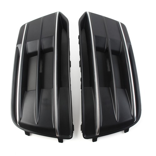 2x Front Bumper Fog Light Grille Grill Cover Left & Right For Audi Q5 2018-2022 - Imagen 6 de 12
