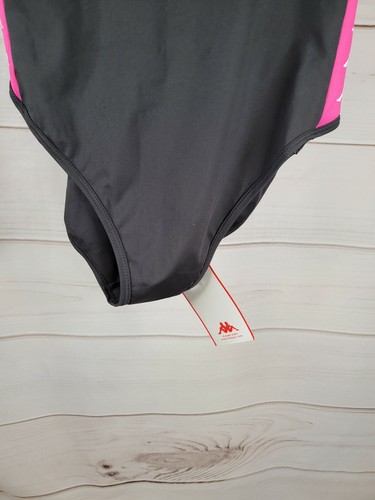 Kappa Banda Auber One-Piece Swimsuit, Black Pink Women's M #B57 - Picture 3 of 6