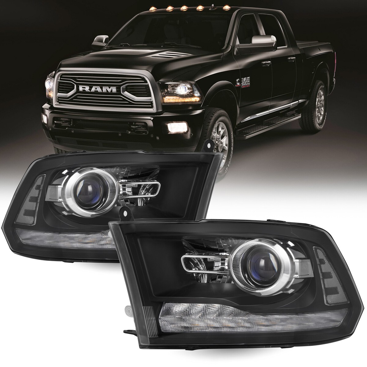 2014 ram 1500 led cheap headlights