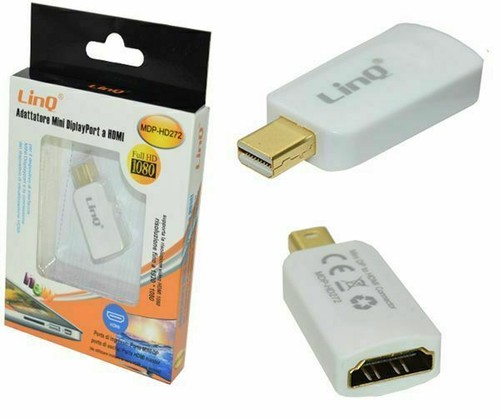 Convertitore Adattatore Da Mini Displayport A HDMI Full HD 1080 Audio DTS - Foto 2 di 4
