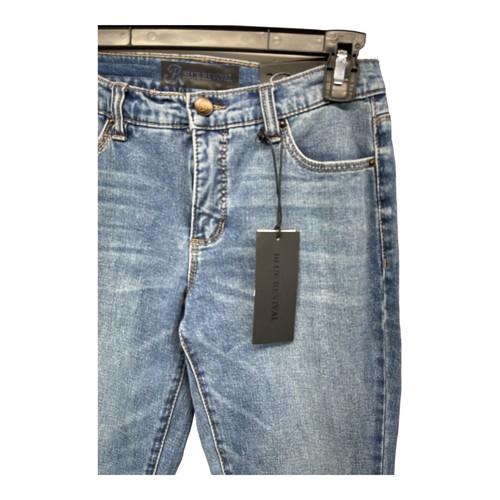 Blue Revival Women’s /Junior Size 26 Distressed Look Blue Jean Pants - Picture 2 of 5