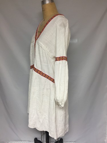 Max studio EMBROIDERED BLOUSON-SLEEVE DRESS 7M03G65 white / Red M NWT - Bild 2 von 3