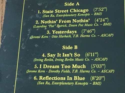SUN RA - Reflections in Blue ~ BLACK SAINT 0101 {nm orig} w/Gilmore, Allen RARE - Picture 3 of 7