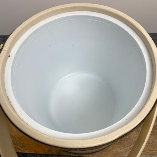 Vintage George Briard Ice Bucket Faux Leather MCM - Picture 4 of 12