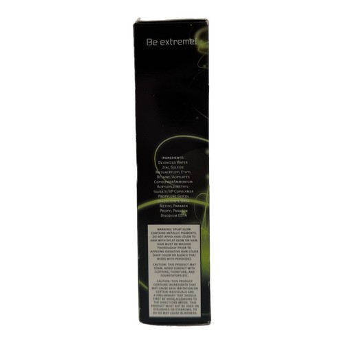 Splat Glow In The Dark Galactic Green Use On Hair & Body Temporary Wash Out - Picture 5 of 12
