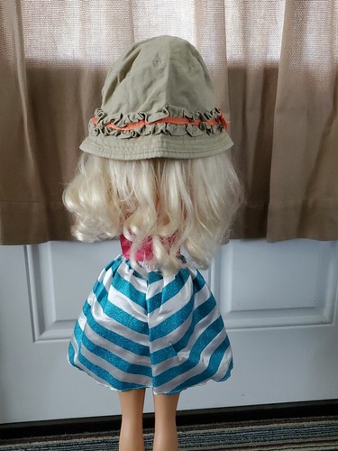 THE CHILDREN'S PLACE BOHO Bucket Hat/Cap Khaki Tan Bow Floral Girl's 18-20 MOS. - Picture 10 of 12