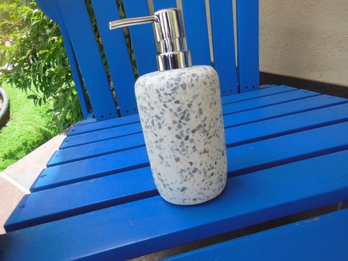 BH&G Kitchen Bathroom Liquid Dish Hand Soap Lotion Pump Dispenser Resin Terrazzo - Picture 7 of 17