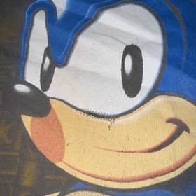 VINTAGE 90s SONIC THE HEDGEHOG T SHIRT ALL OVER PRINT SEGA WEAR DOUBLE SIDED