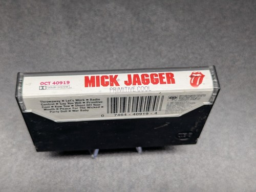 Mick Jagger Primitive Cool Cassette Tape Promotion Only Copy CBS Vintage - Picture 4 of 7