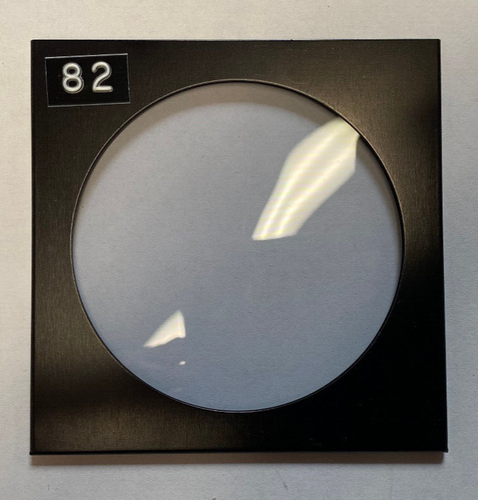 KODAK WRATTEN GELATIN FILTER NO. 82 3" /7.6cm Square opened w/ filter frame - Picture 2 of 2