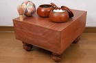 Japanese Traditional Game Go-board Igo Goban Go Stone&Bowl Case Set With Legs