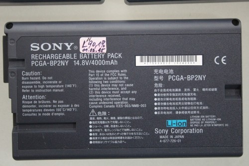 Sony Vaio PCGA-BP2NX Rechargeable Battery Pack 14.8V/4000mAh 3Stück Konvolut - Afbeelding 5 van 6