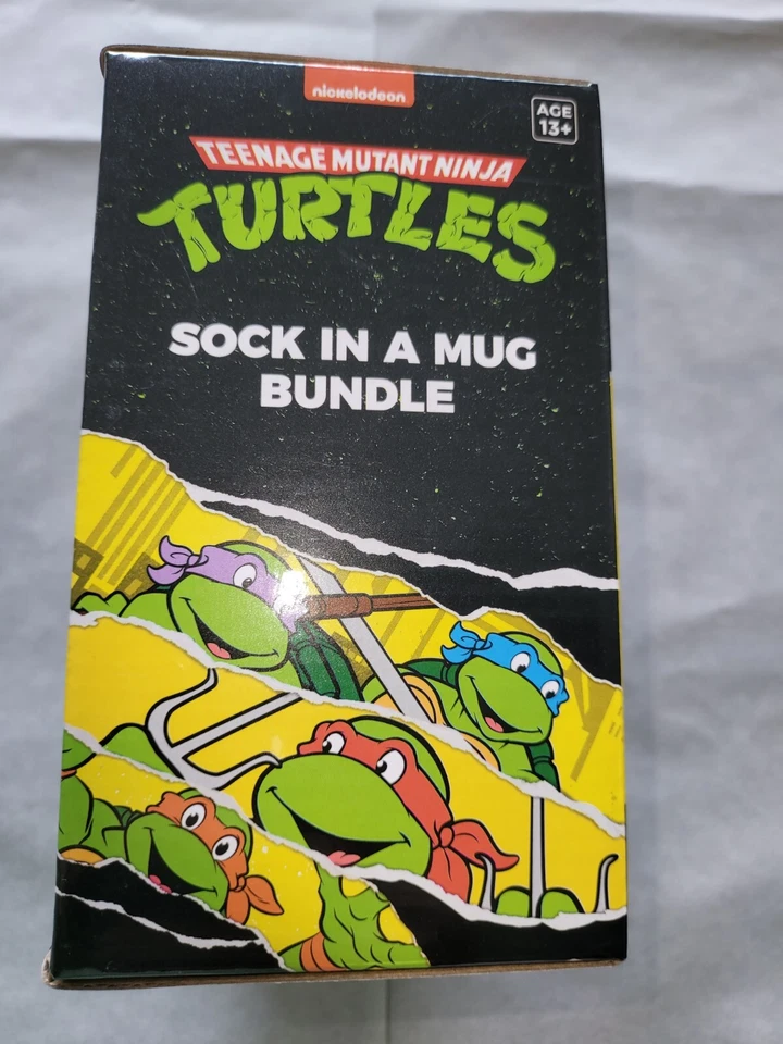Juego de calcetines taza de café (Teenage Mutant Ninja Turtles) incluye calcetines animados  Foto 4 de 4