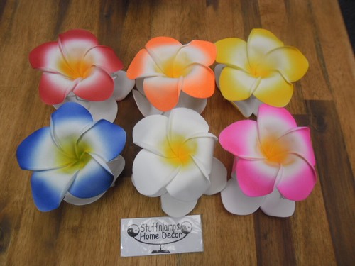 Frangipani Claw Hair Clips x packs 7cm or 10cm diameter medium to large - Foto 10 di 34